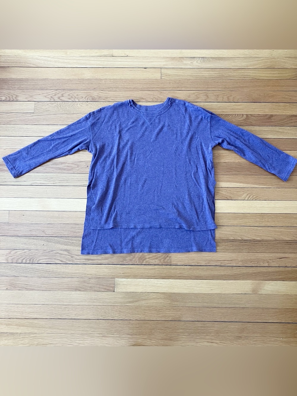 Pact Purple Organic Cotton Breathable Lagenlook Simple Minimalist Tunic Small